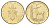 Ватикан 20 лир 1970 MCMLXX KM 120 алюминиевая бронза UNC 4701-519