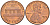 США 1 ЦЕНТ 1979 D KM 201 ЛИНКОЛЬН медь цинк UNC 3309-242