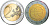 Кипр 2 евро 2009 10 лет монетарной политики ЕС (EMU) и введения евро KM 89 биметалл UNC M44-14