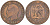 ФРАНЦИЯ 5 САНТИМОВ 1854 A, НАПОЛЕОН III (1852-1870) KM 777.1, LE FRANC 116.8 бронза 108-311