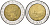 Италия 500 лир 1983 R, Квиринальский дворец KM 111 биметалл UNC 4116-1257
