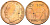 Норвегия 5 эре 1967 ЛОСЬ, Улаф V (1958-1991) KM 405 бронза 4571-827