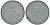 Дания 2 эре 1971 C; S, Фредерик IX (1947-1972) KM 840.2 цинк 4122-435