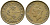 Гонконг 10 центов 1948 Георг VI (1937-1952) KM 25 никель латунь 3334-547