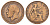 Великобритания 1 пенни 1921 Георг V (1910-1936) KM 810, Spink 4051 бронза 109-343