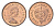 Фолклендские острова (Фолкленды) 1/2 пенни 1974 Елизавета II (1952-2022), лосось KM 1 бронза UNC 4668-533