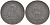 Испания 5 сентимо 1870 ОМ, лев со щитом KM 662 (Y53) медь 3853-1233