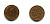 ФРГ 1 ПФЕННИГ 1986 F KM 105, J.380 сталь плакированная медью 83-1411