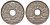 Франция 10 сантимов 1934 KM 866а медно-никель 4163-137