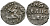 Великое Княжество Московское денга 1535 - 1547 Иван IV Васильевич, Московский монетный двор, 0,36 грамм ГиК №21 серебро 262-1231
