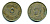 ЕГИПЕТ 5 МИЛЛИМОВ 1938 ФАРУК (1936-1952) KM 363 медно-никель 35-442