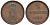 Ганновер 2 пфеннига 1850 B, Эрнст Август (1837-1851) KM 202.1, AKS 124, J. 75 медь 75-1935