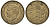 Монако 50 франков 1950 Ренье III (1949-2005) KM 132 алюминиевая бронза 51-2541