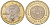 Япония 500 йен 2010 Yr. 22, серия 47 префектур Японии - Коти Y 159 биметалл UNC 106-1042