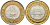 Индия 10 рупий 2012 60 лет Парламенту KM 407 биметалл UNC 95-151