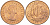 Великобритания 1/2 пенни 1967 Елизавета II (1952-2022) KM 896, Spink 4158 бронза UNC 212-1231