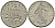 Франция 1/2 франка 1968 сеятель KM 931 никель 4135-652