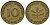 ФРГ 10 ПФЕННИГОВ 1950 F KM 108, J.383 сталь плакированная латунью 41-1133