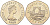 Джерси 50 пенсов 1988 замок Гросне, Елизавета II (1952-) KM 58.1 медно-никель UNC 4583-611