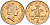 Великобритания 2 пенса 1987 Елизавета II (1952-2022) KM 936, Spink 4376 (C3) бронза 4607-746
