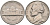 США 5 центов 1970 D, Джефферсон KM А192 медно-никель 92-1147