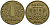 УКРАИНА 1 ГРИВНА 2001 KM 8b алюминиевая бронза 180-512