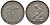 БЕЛЬГИЯ 1 ФРАНК 1934 BELGIQUE, АЛЬБЕРТ I (1909-1934) KM 89 никель 27-1021