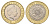 Великобритания 2 фунта 2000 Елизавета II (1952-2022) KM 994, Spink 4570 (K9) биметалл UNC 4110-1314