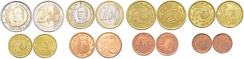 Испания евронабор из 8 монет 2000 1, 2, 5, 10, 20, 50 евроцентов, 1 и 2 евро KM 1040, 1041, 1042, 1043, 1044, 1045, 1046, 1047 4691-1221-1227
