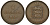 Гернси 4 дабла (дубля) 1868 KM 5 бронза 650-123