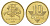 Литва 10 центов 1999 KM 106 никель латунь UNC 4625-567