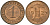Германия 1 рейхспфенниг 1925 A KM 37, J. 313 бронза 4189-1118
