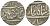 Индия, Хайдарабад 1 рупия ND (1857-1859) C 91 серебро 441-324