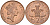 Великобритания 2 пенса 1995 Елизавета II (1952-2022) KM 936а, Spink 4386 (C4) сталь плакированная медью 4116-751