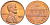 США 1 ЦЕНТ 1968 ЛИНКОЛЬН KM 201 медь цинк UNC 187-633