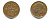 БЕЛЬГИЯ 50 САНТИМОВ 1958 BELGIQUE KM 148.1 бронза 71-1527