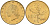 Италия 20 лир 1991 R, дубовый лист KM 97.2 алюминиевая бронза  UNC  4594-833