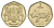 Ботсвана 2 пулы 1994 Белый носорог KM 25 никель латунь 4531-333