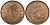 ИРЛАНДИЯ 1 ПЕННИ 1952 КУРИЦА С ЦЫПЛЯТАМИ KM 11 бронза UNC 4389-822