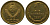 СССР 1 копейка 1990 Y 126a, Schon 75a латунь 4564-1067
