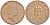 Великобритания 1 пенни 1990 Елизавета II (1952-2022) KM 935, Spink 4381 (B3) бронза 175-613