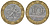 Франция 10 франков 1990 тип Гений Бастилии KM 964.1, Le Frank 375.5 биметалл 45-644
