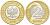 Польша 2 злотых 1995 MW KM 283 биметалл 4519-947