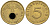 ГЕРМАНИЯ 5 РЕЙХСПФЕННИГОВ 1938 D, КМ 91, J.363 алюминиевая бронза 110-243