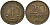 ГДР 20 пфеннигов 1969 A, первый год KM 11 латунь 4187-751