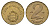 Венгрия 2 форинта 1978 ВР KM 591 латунь UNC 4146-916