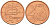 ГРЕЦИЯ 2 ЕВРОЦЕНТА 2002 KM 182 сталь плакированная медью UNC 214-346
