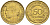 ФРАНЦИЯ 50 САНТИМОВ 1932 ТИП MORLON, OPEN 9, БЕЗ ЯГОДЫ KM 894.1, LE FRANC 192.7 алюминиевая бронза 44-733