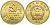 Китай 5 юаней 2011 90 лет со дня основания компартии Китая KM 1992 латунь  UNC 4634-122