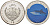 Палау 1 доллар 2008 серия вымирающие виды, синяя акула, цветная эмаль KM 201 медно-никель PROOF 04-136-23